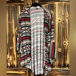 2x Aztec kimono light weight cardigan